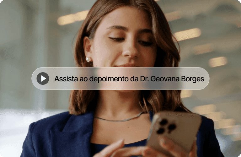 Vídeo depoimento da Dra. Geovana Borges sobre transformação digital da clínica